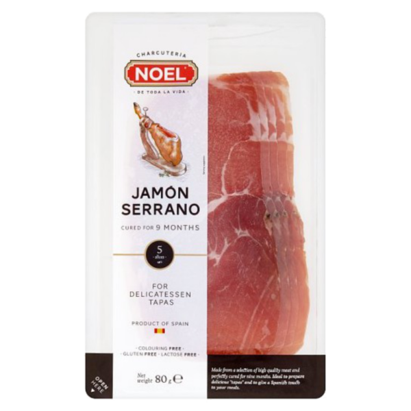 Jamón Serrano krájený 80 g