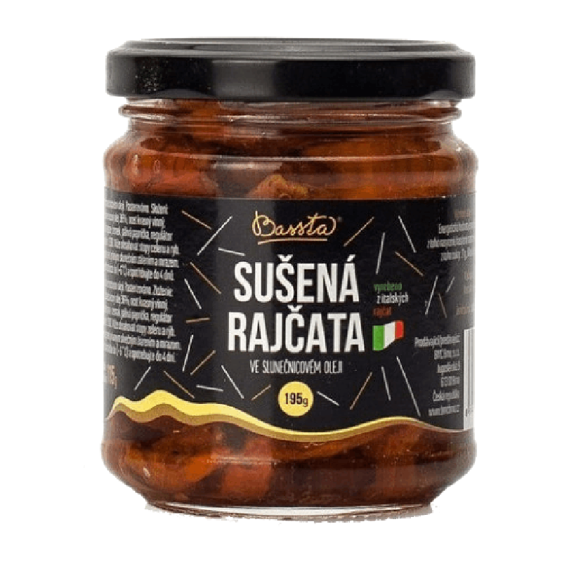 Sušená rajčata ve slunečnicovém oleji 195 g